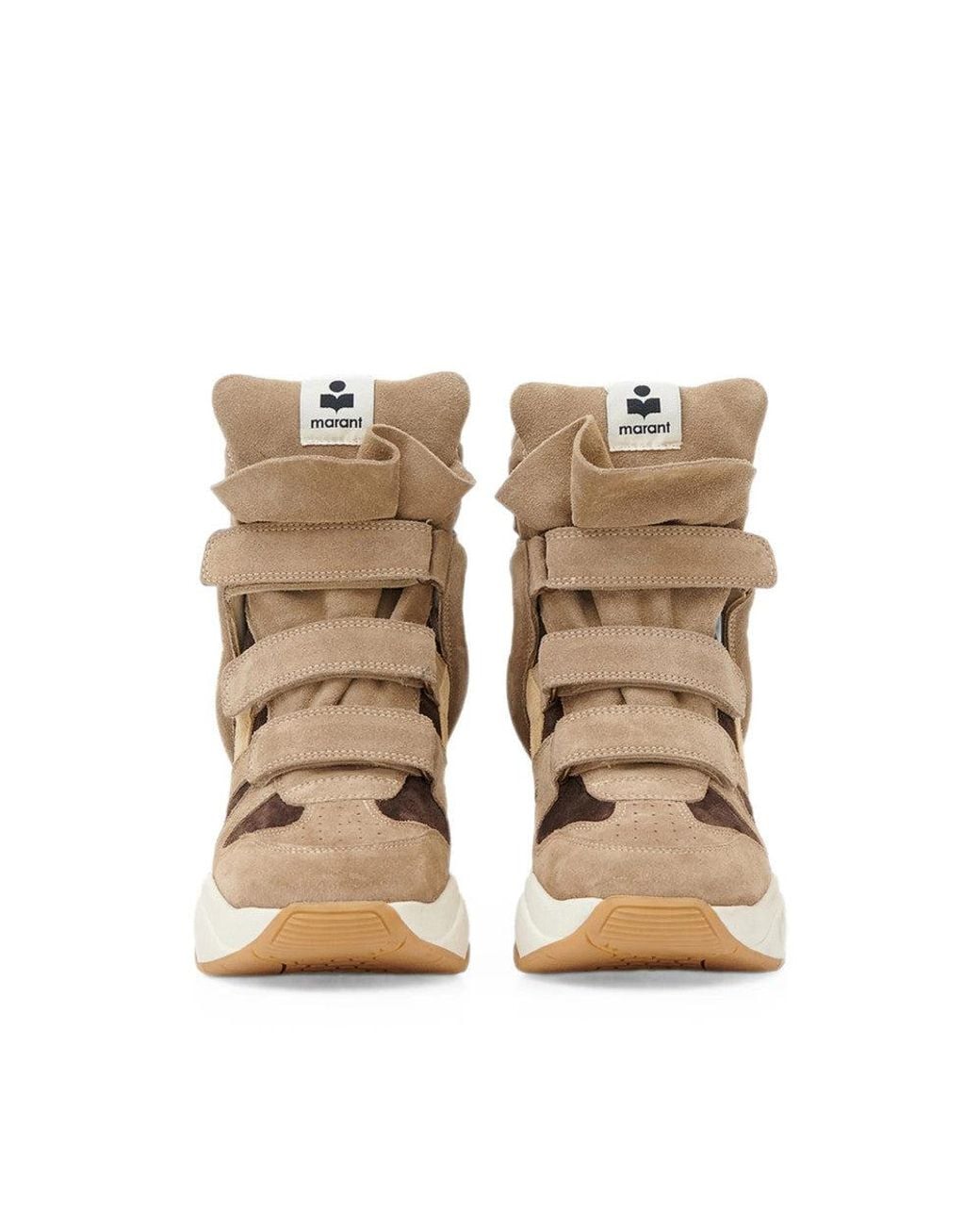 Isabel Marant Natural Color Block Sneakers