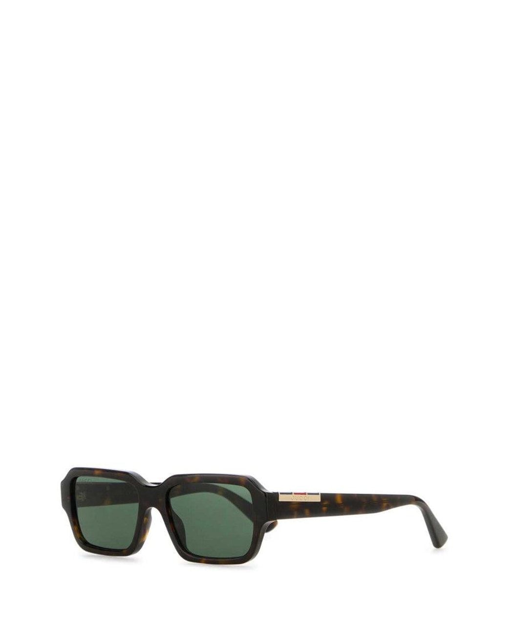 Gucci Green Rectangular Sunglasses for men