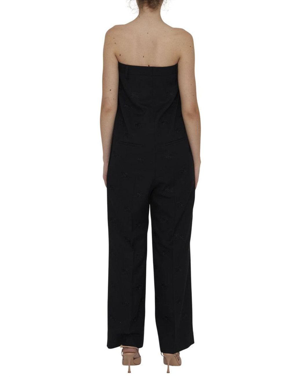 Burberry Black Tailored Flat Front Pants