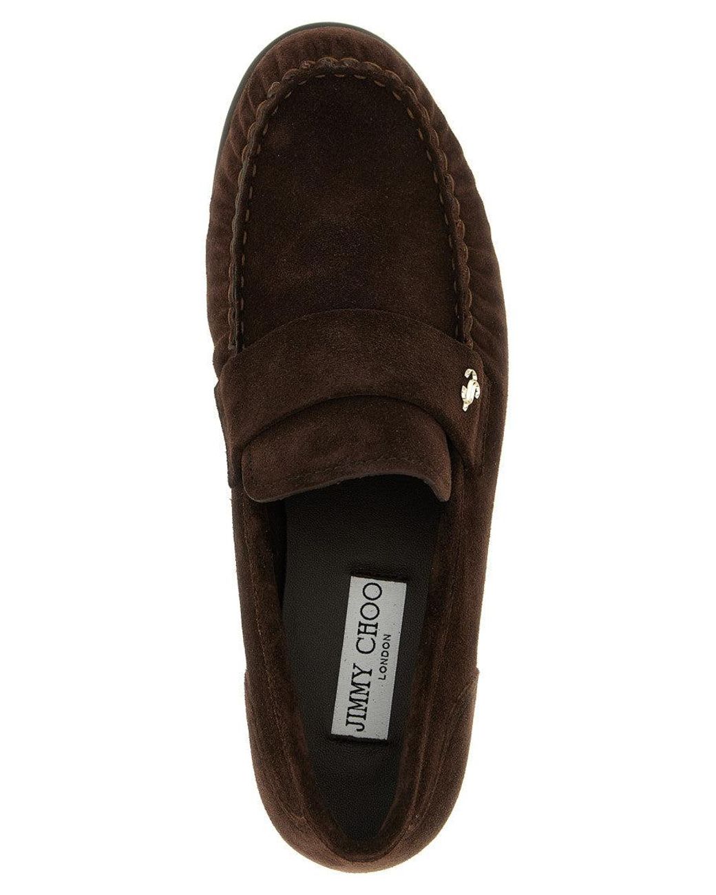 Jimmy Choo Brown Ellis Loafers