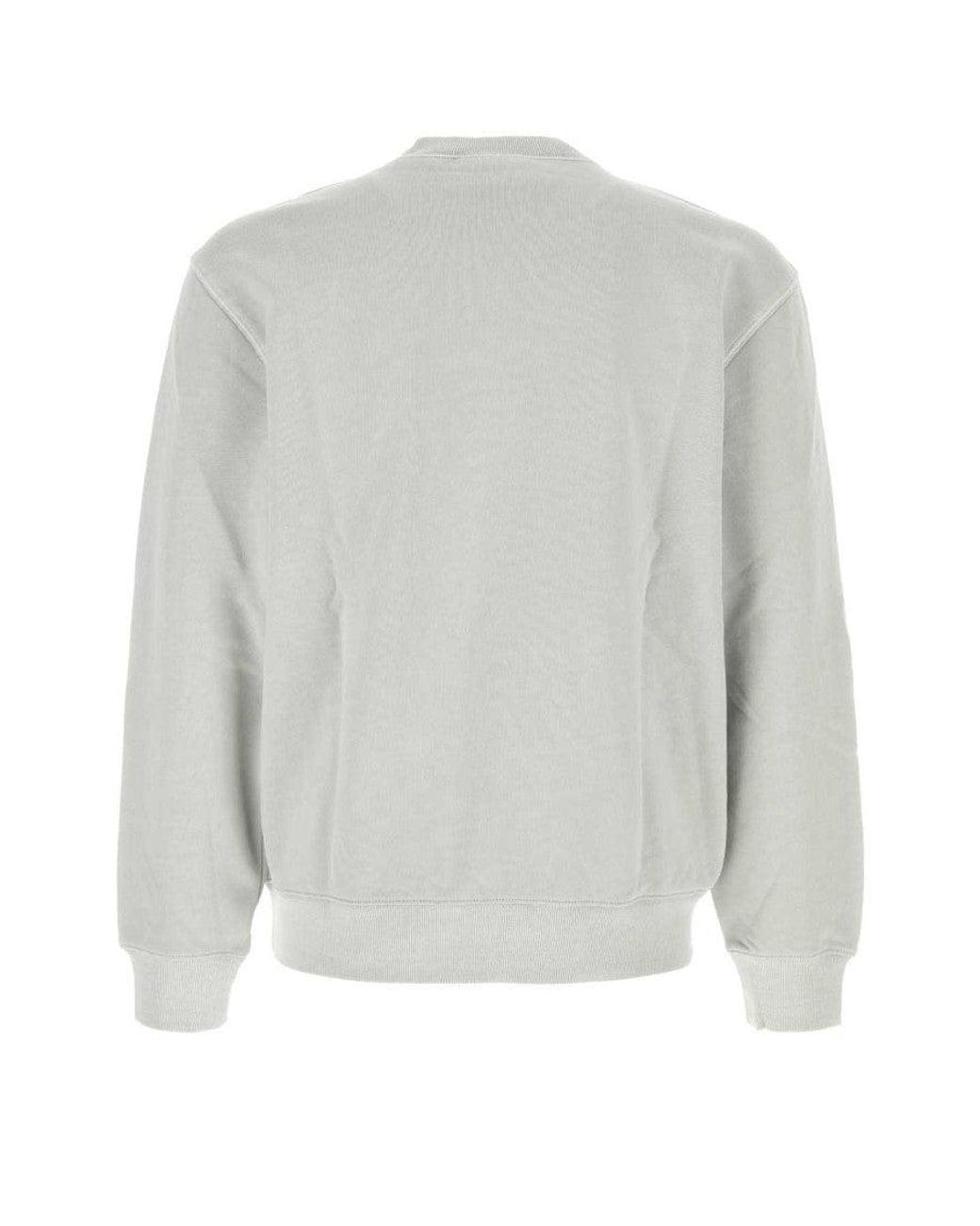 Carhartt Gray Embroidered Logo Sweatshirt for men