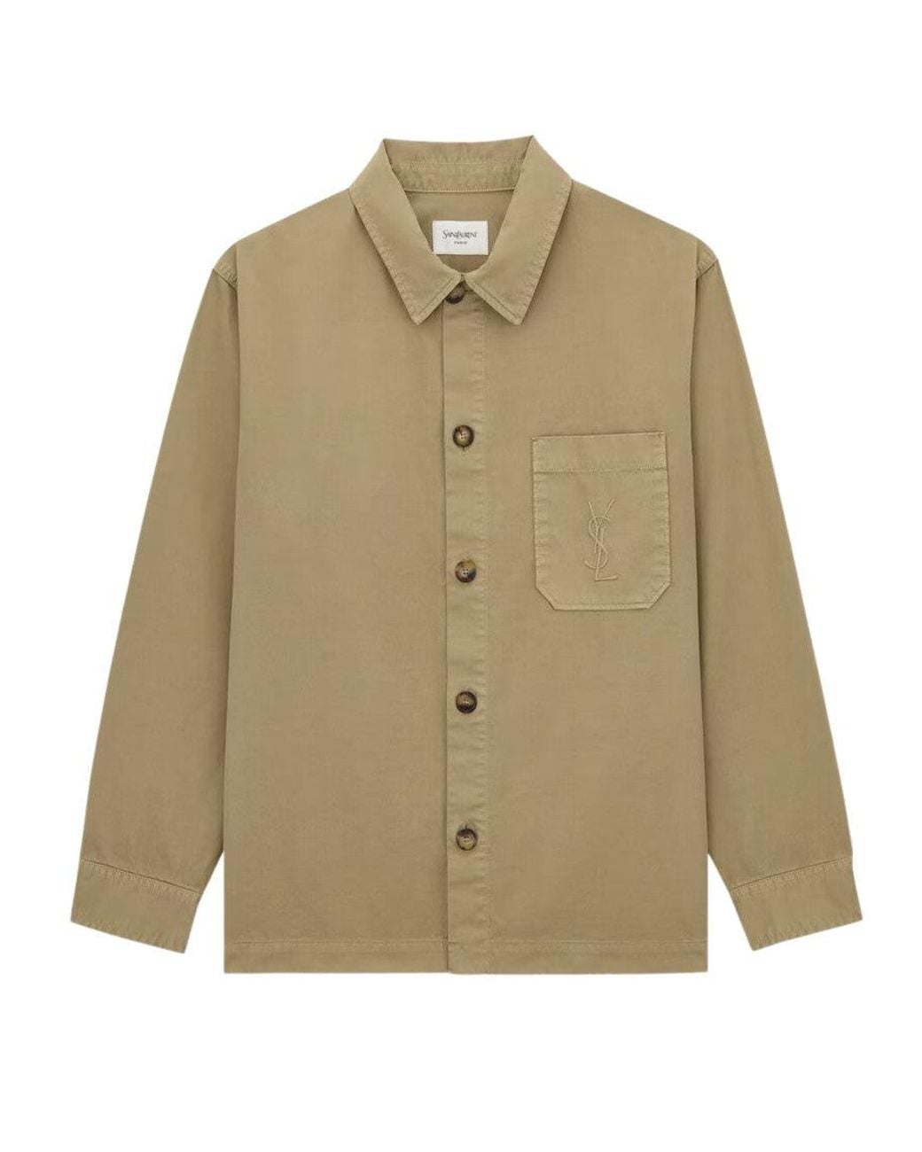 Saint Laurent Natural Regular Overshirt for men