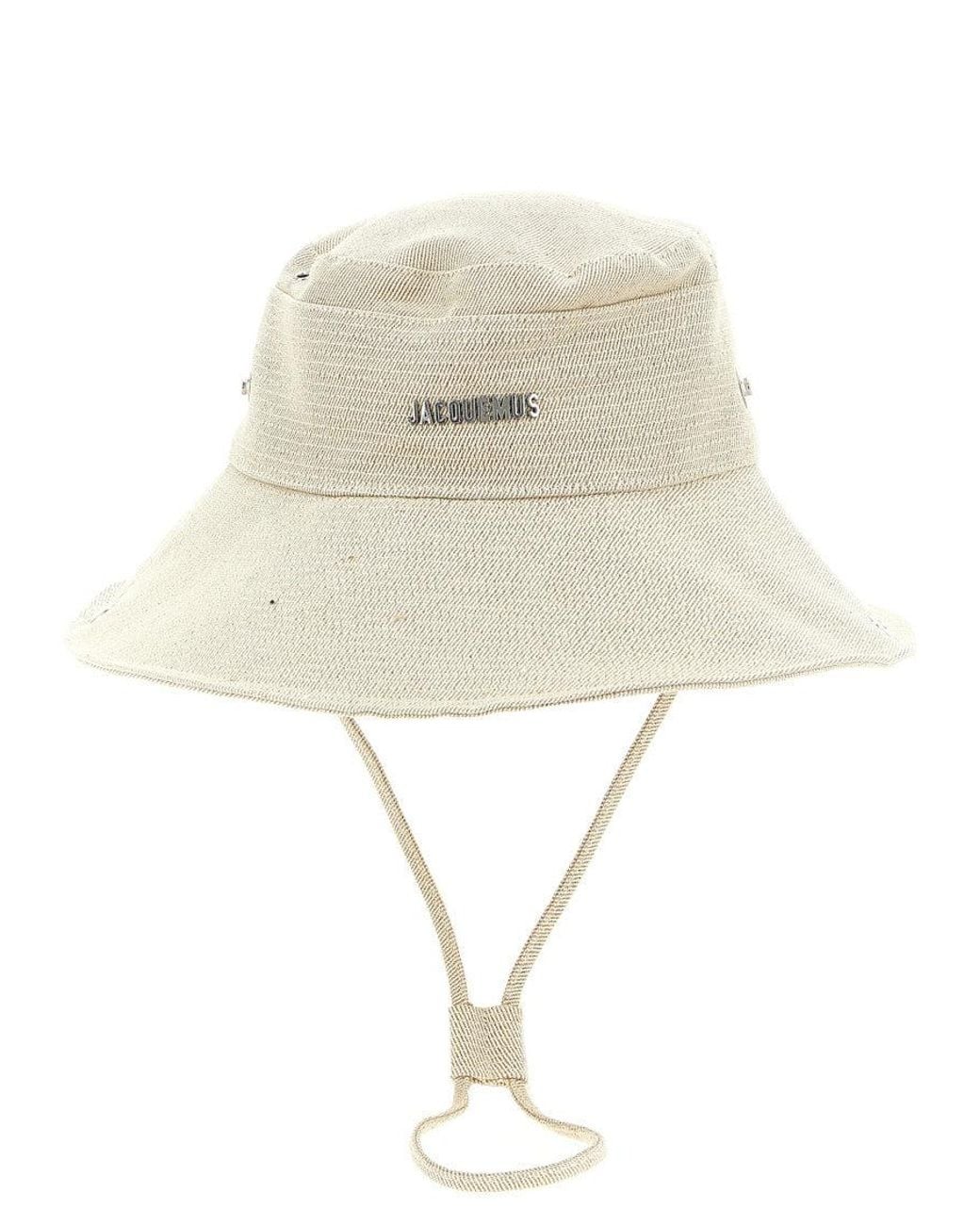 Jacquemus White Bucket Hat for men
