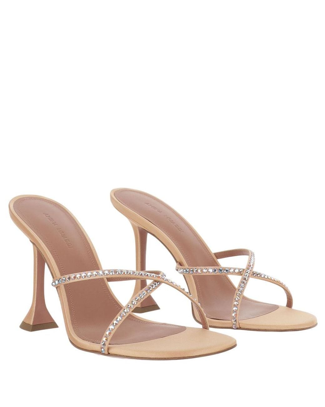 AMINA MUADDI Pink Embellished Heels