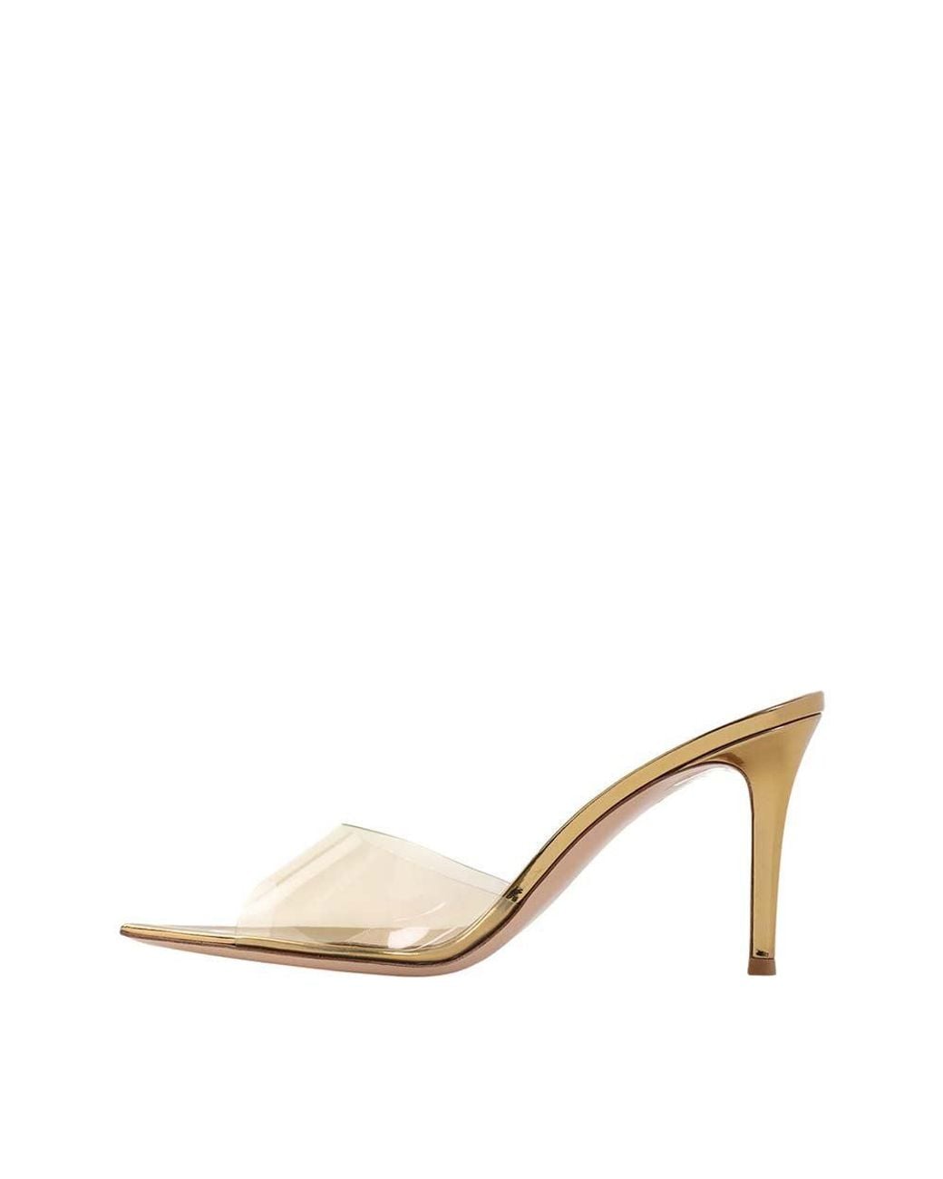 Gianvito Rossi White Elle 85 Mules