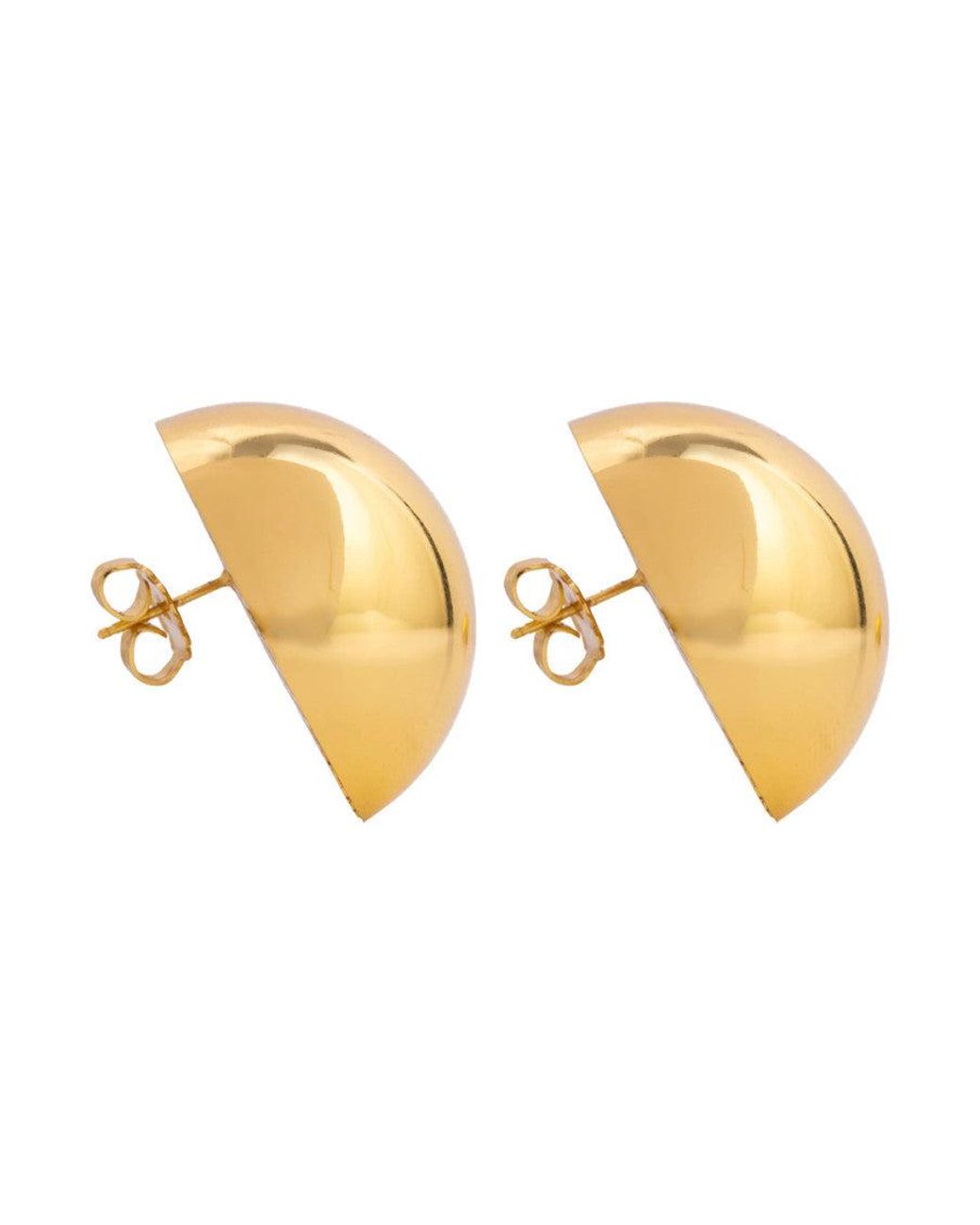 FEDERICA TOSI Yellow Golden Luna Earrings