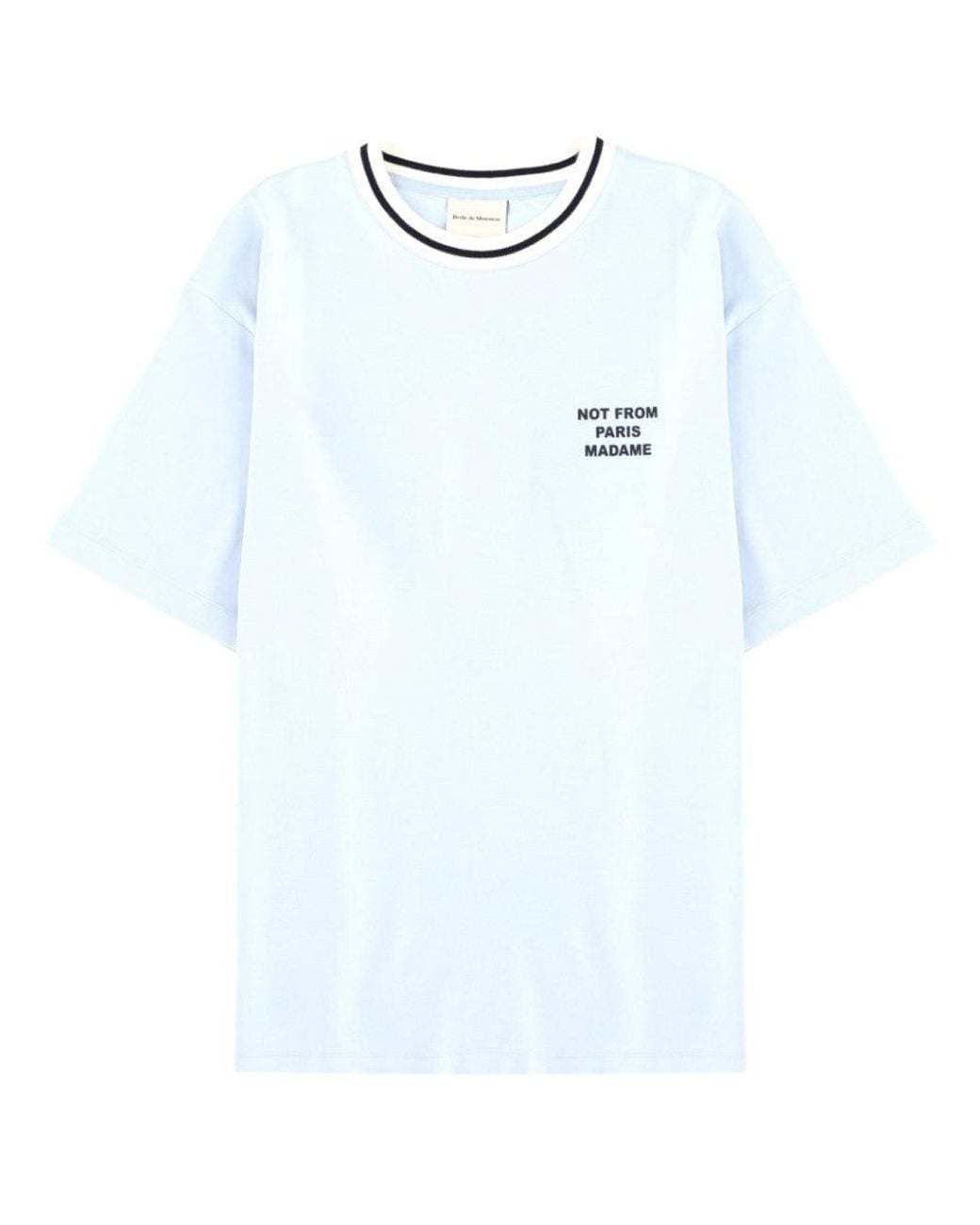 Drole de Monsieur Blue Light Crew Neck T-Shirt for men