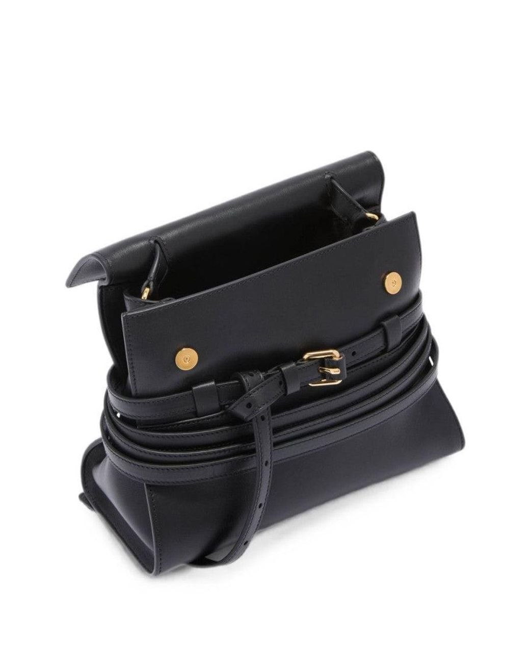 Moschino Black Tie Me Small Satchel