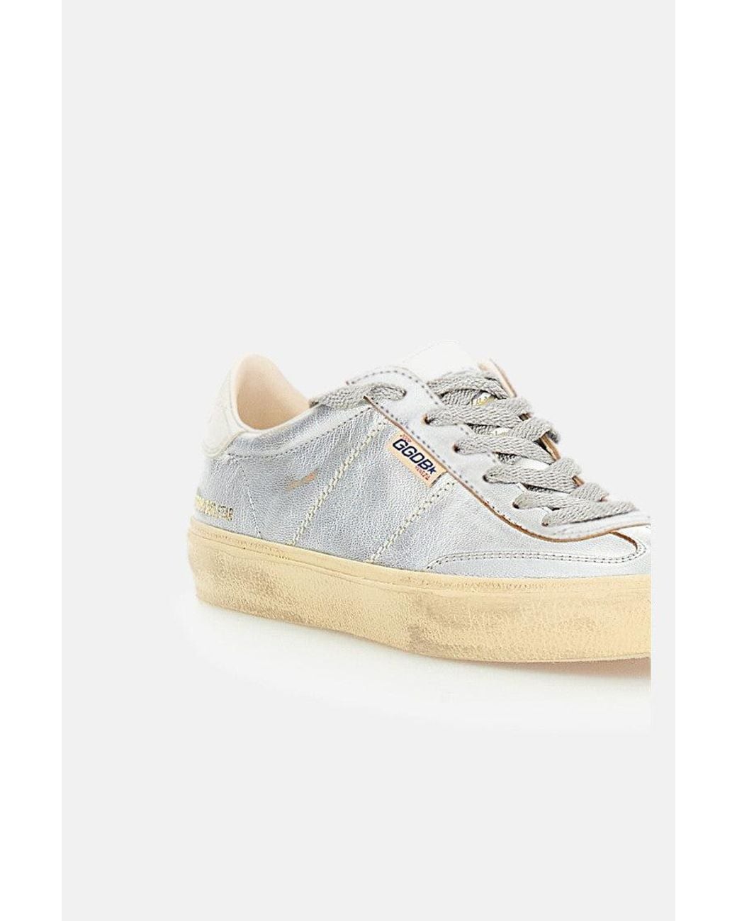 Golden Goose Deluxe Brand Metallic Lace Up Sneakers