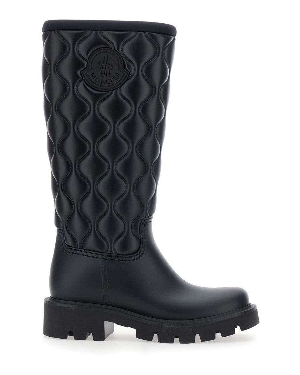 Moncler Black Logo Boots