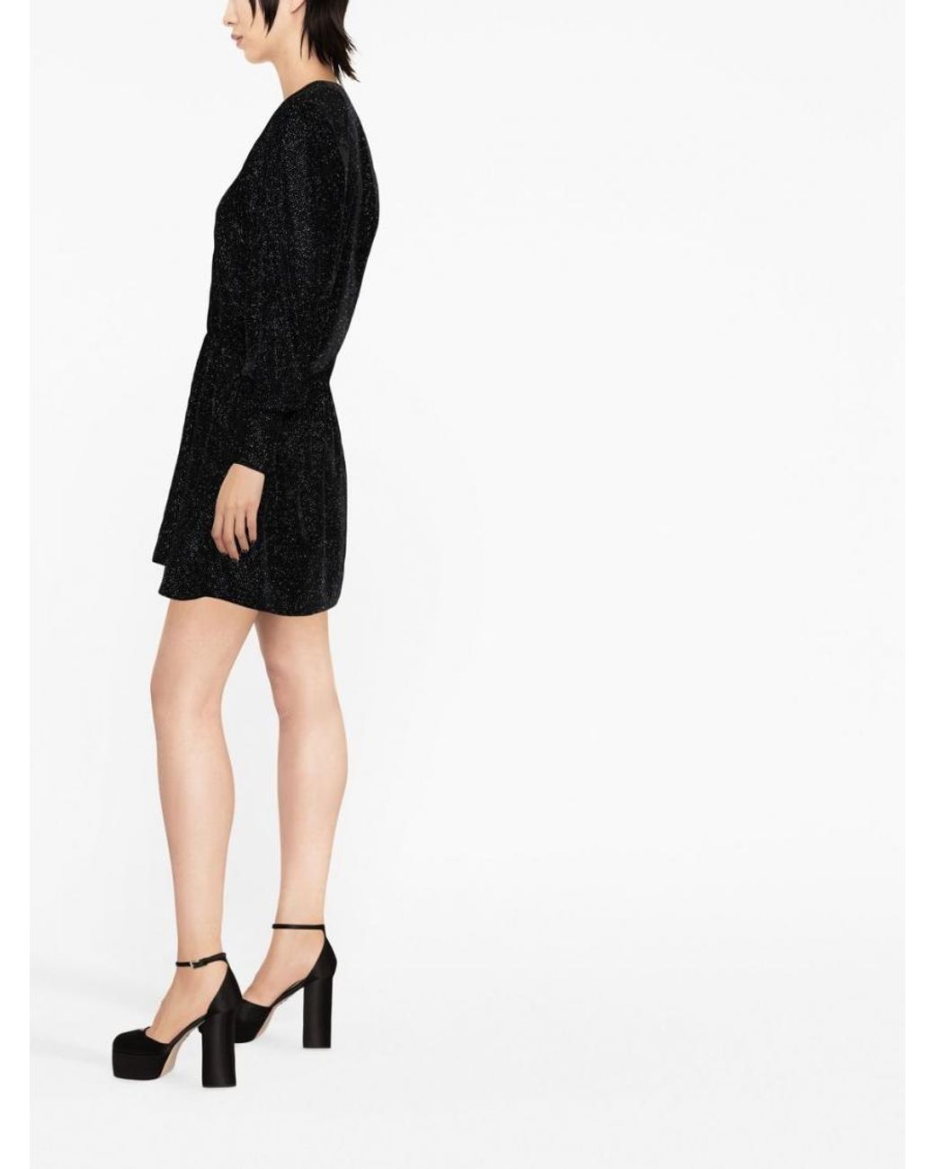 Isabel Marant Black Alexande Velvet Mini Dress