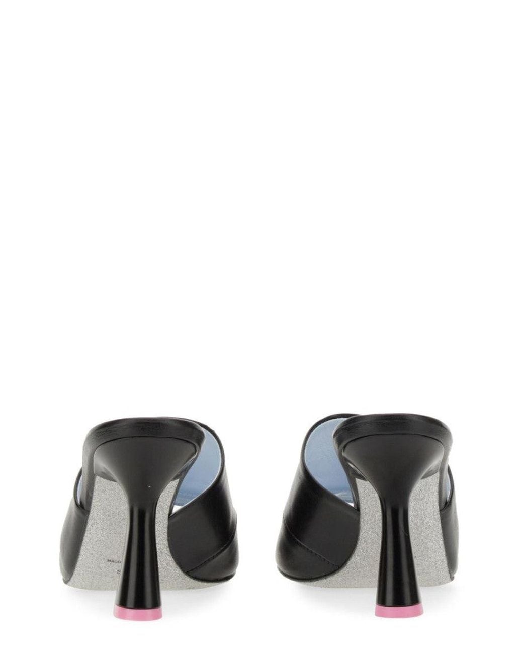 Chiara Ferragni Black Logo Heels