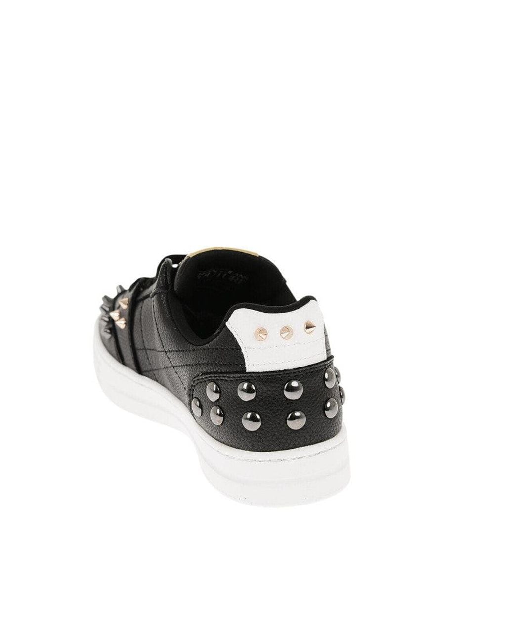 Versace Jeans Couture Black Studded Sneakers