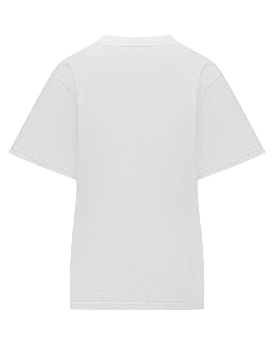 Stella McCartney White Logo Crew Neck T-Shirt