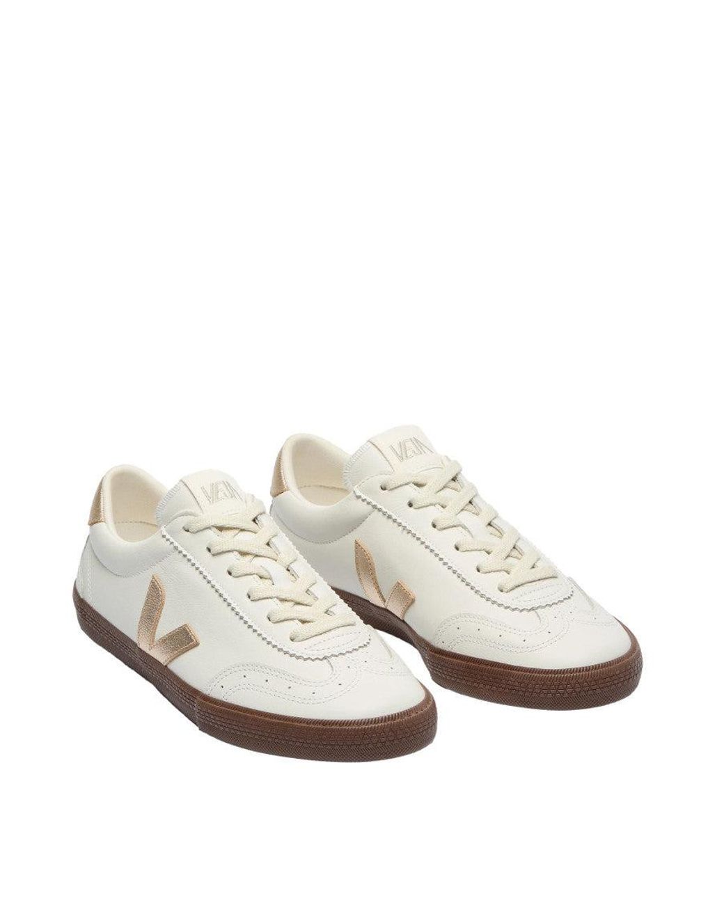 Veja White Leather Sneakers