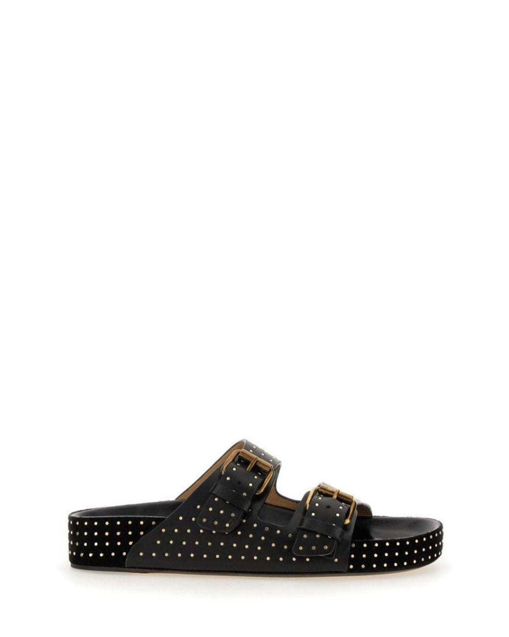 Isabel Marant Black Lennyo Slides All Over Studs