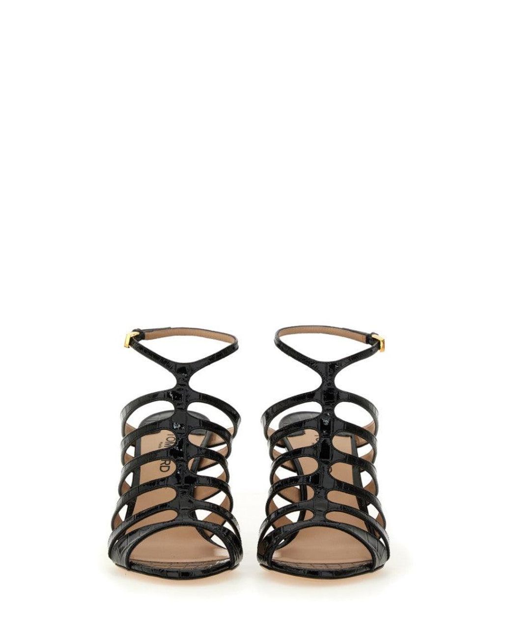 Tom Ford White Sophisticated Leather Sandal
