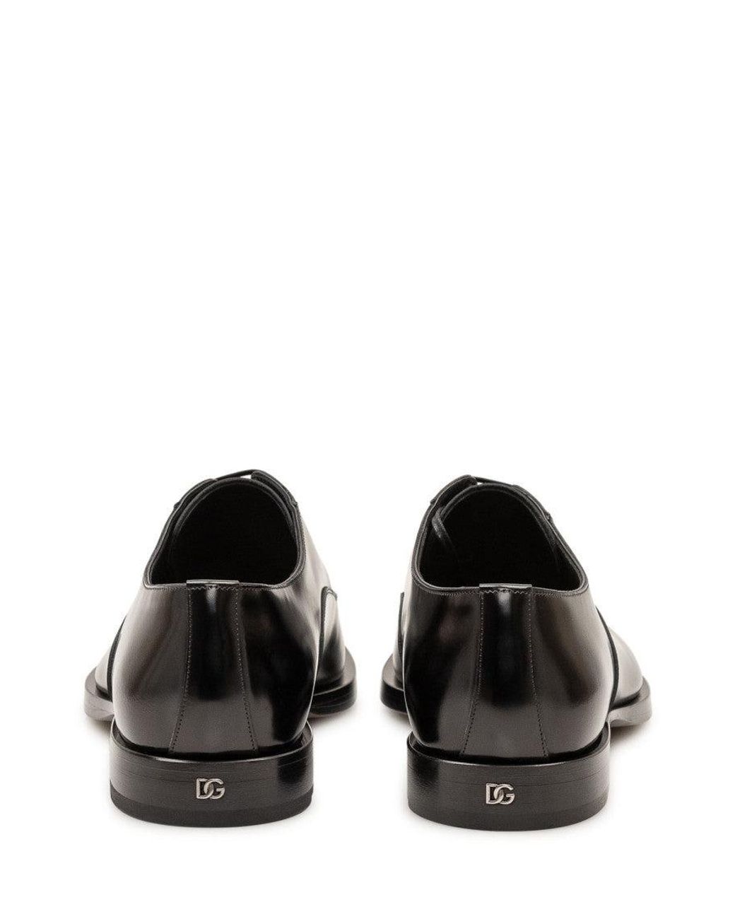 Dolce & Gabbana White Derby Lace Ups Shoes for men