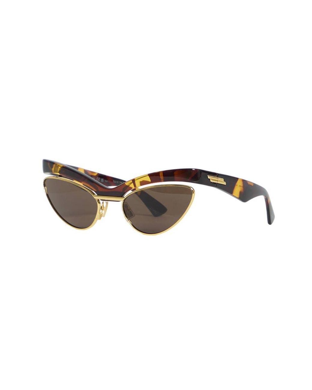 Bottega Veneta Brown Cat Eye Sunglasses