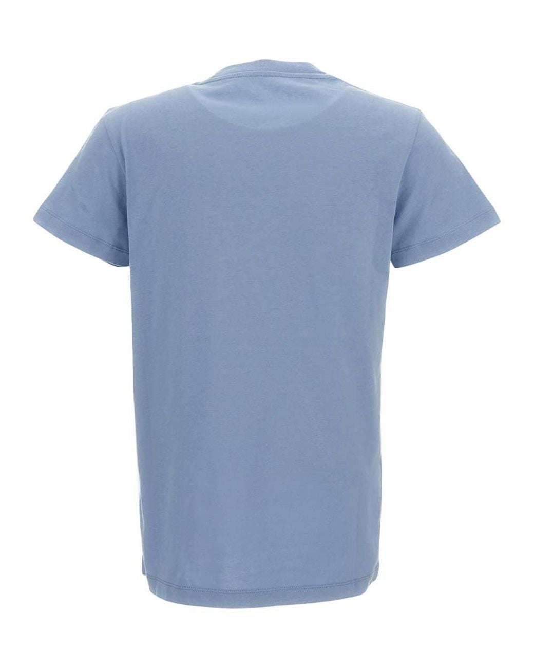 Moncler Blue Sky Crew Neck Logo T-Shirt