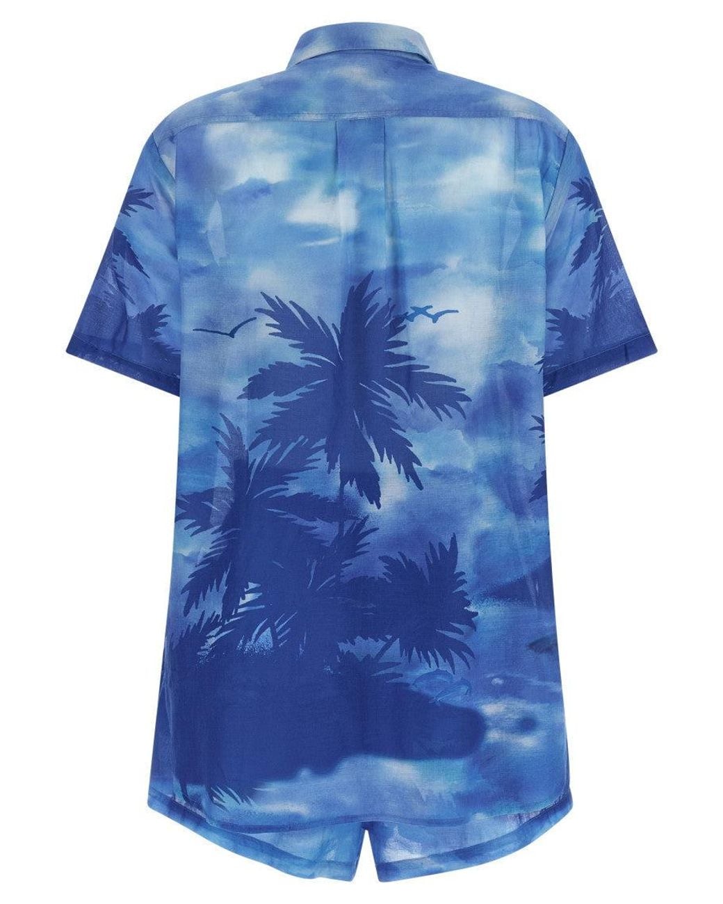 Polo Ralph Lauren Blue Logo Printed Shirt