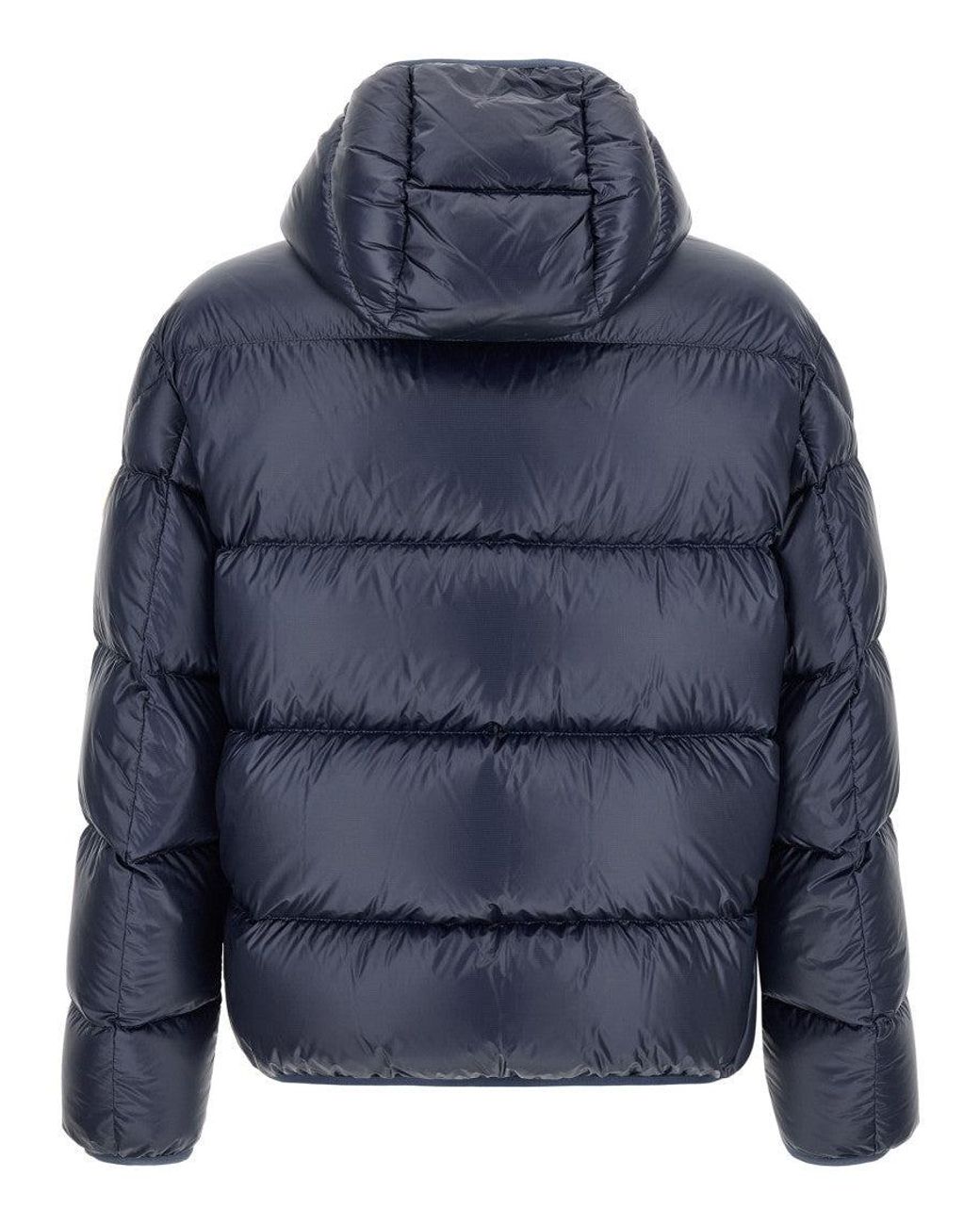 Moncler Blue Solid Hood Jacket