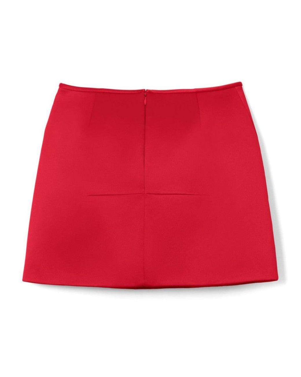 Marc Jacobs Red Duchess Satin Skirt