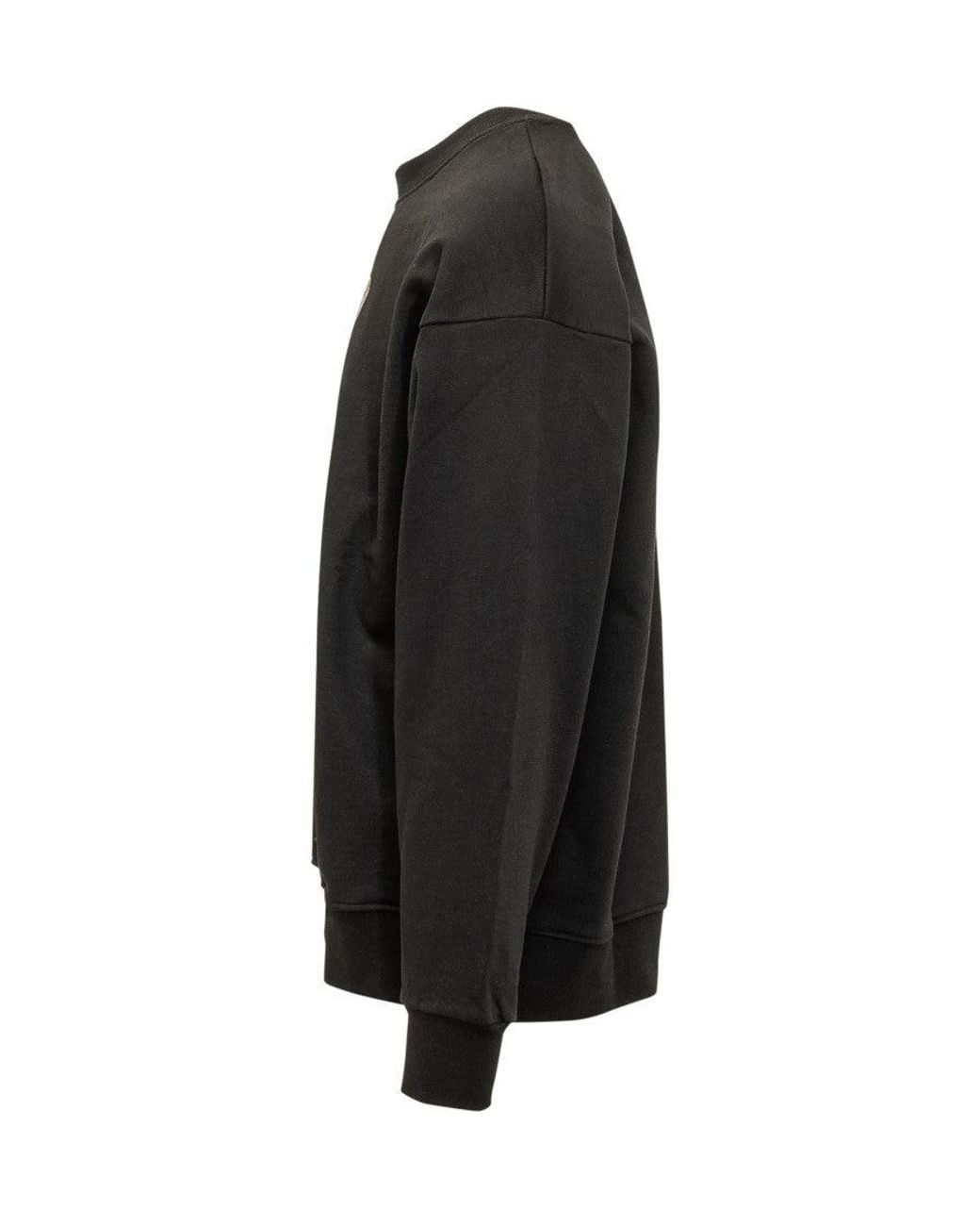 Barrow Black Crew Neck Sweatshirt for men