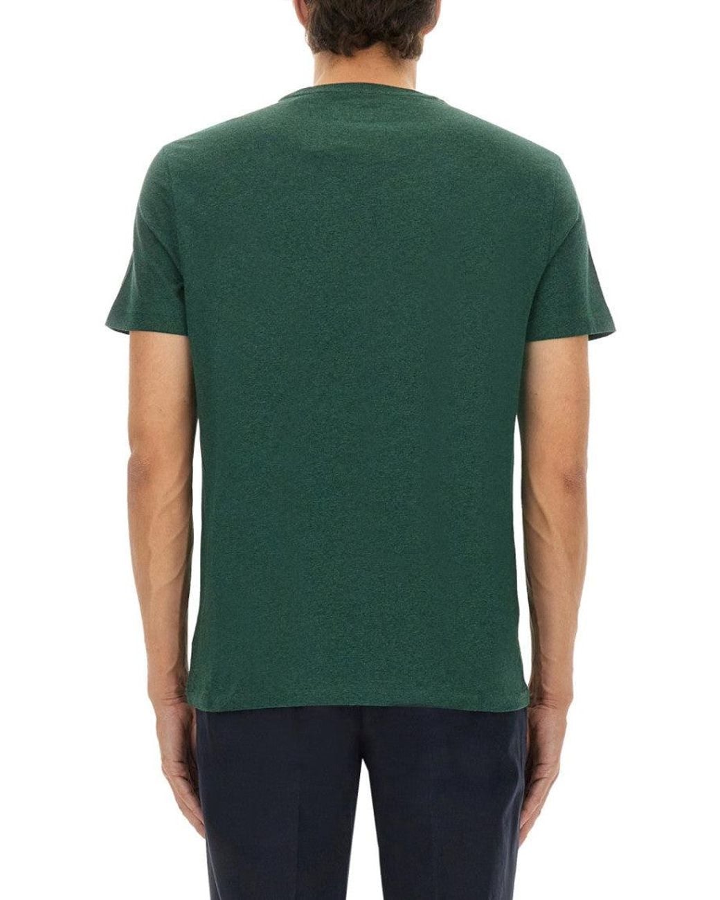 Polo Ralph Lauren Green Logo Crew Neck T-Shirt for men
