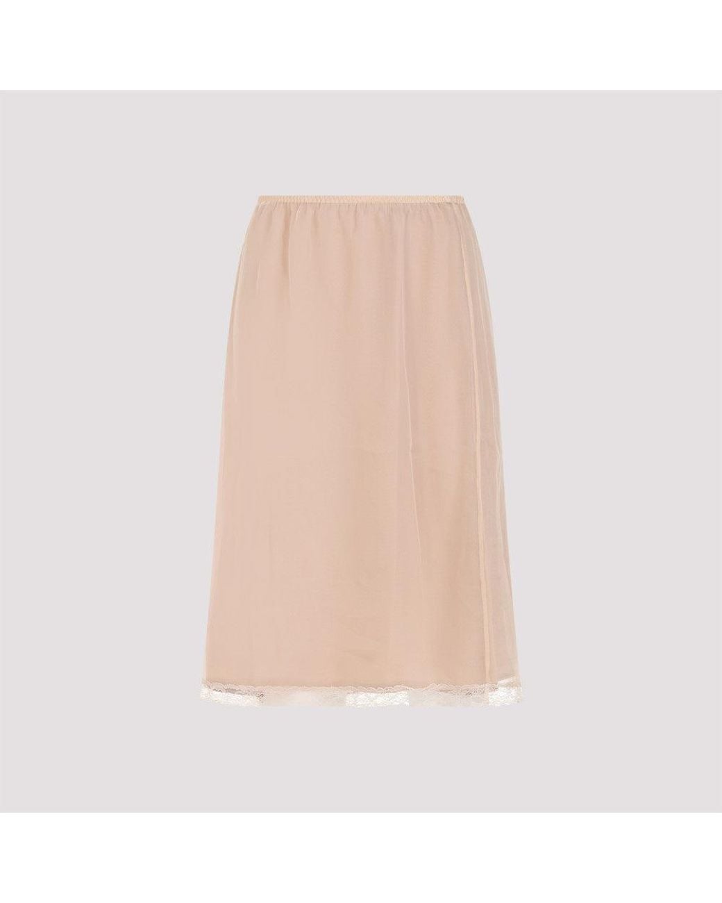 Gucci Pink Silk Skirt