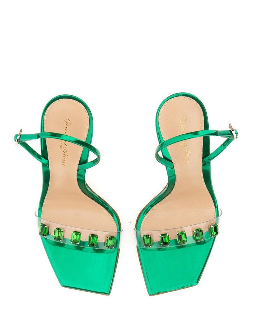 Gianvito Rossi Green Candy Ribbon Sandal