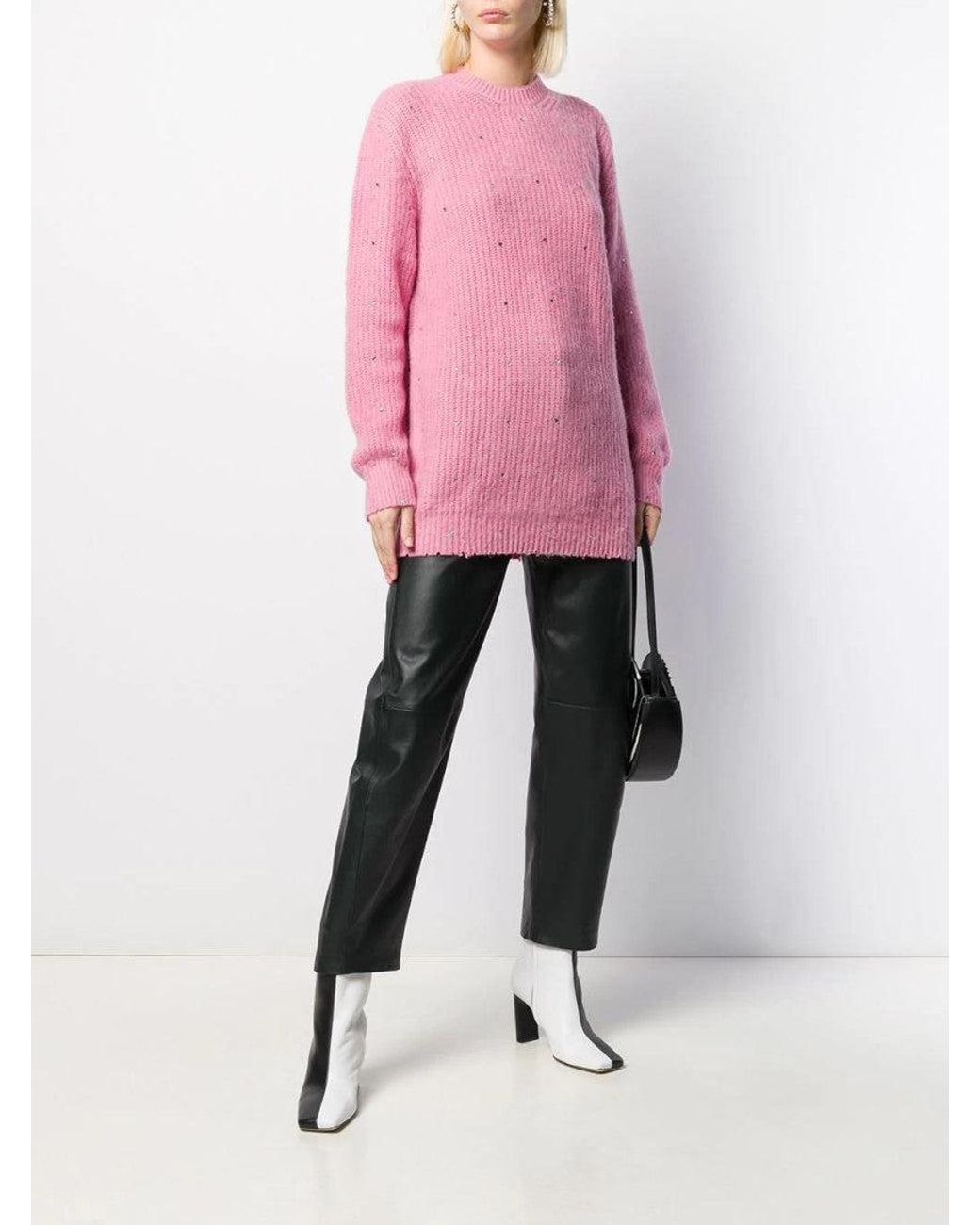 MSGM Pink Knit Sweater
