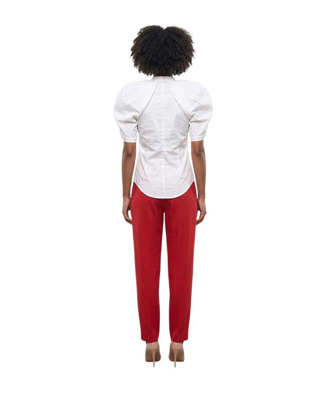 Stella McCartney Red Regular Solid Shirt
