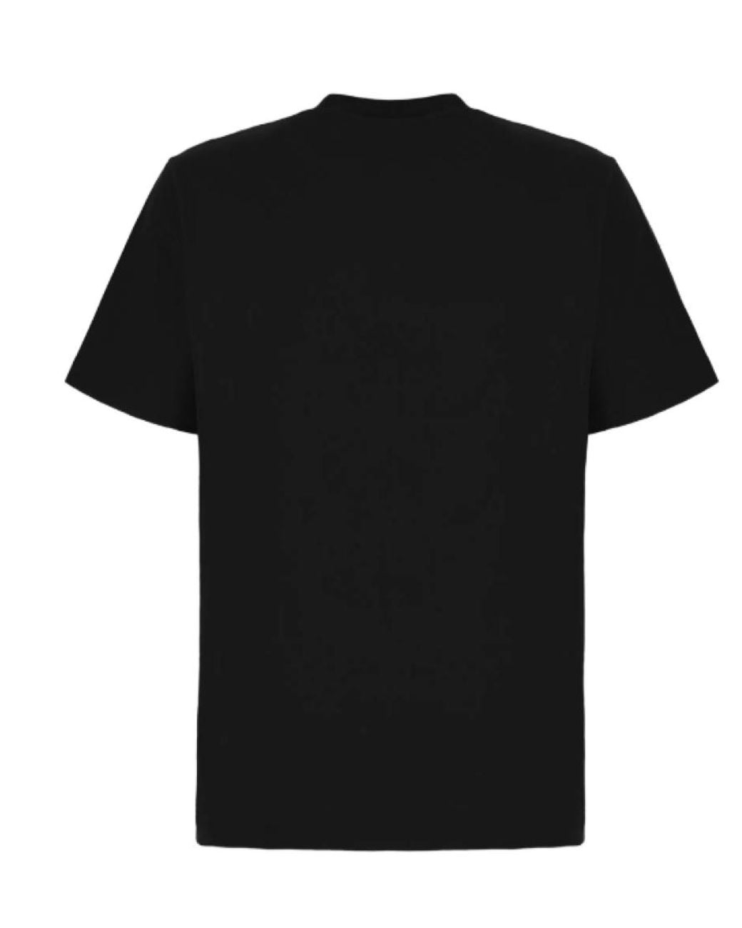 Moncler Black Crew Neck Logo T-Shirt