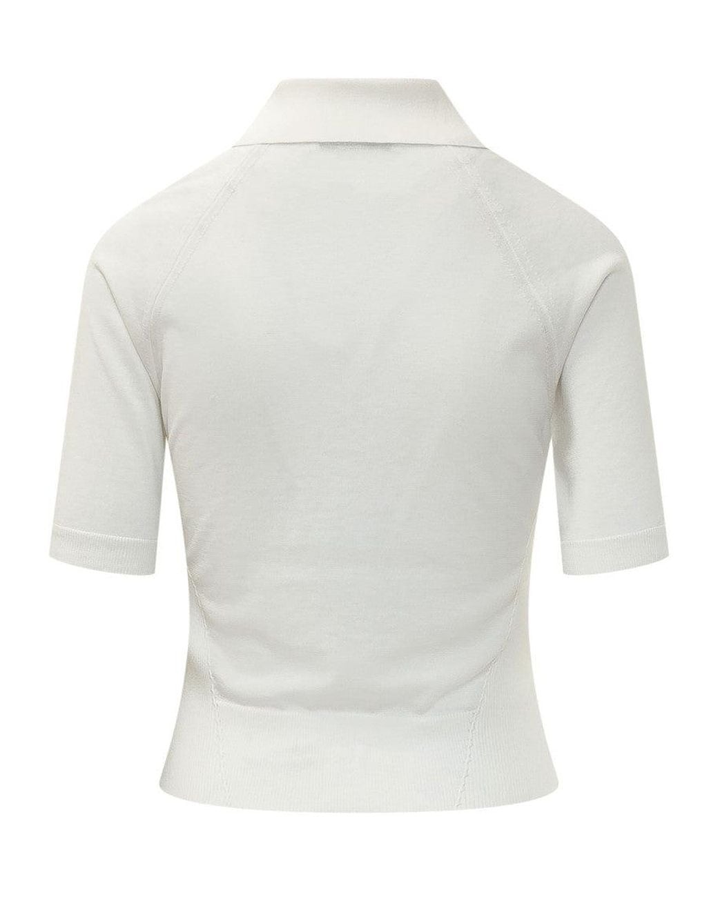 Givenchy White Stylish Polo Shirt