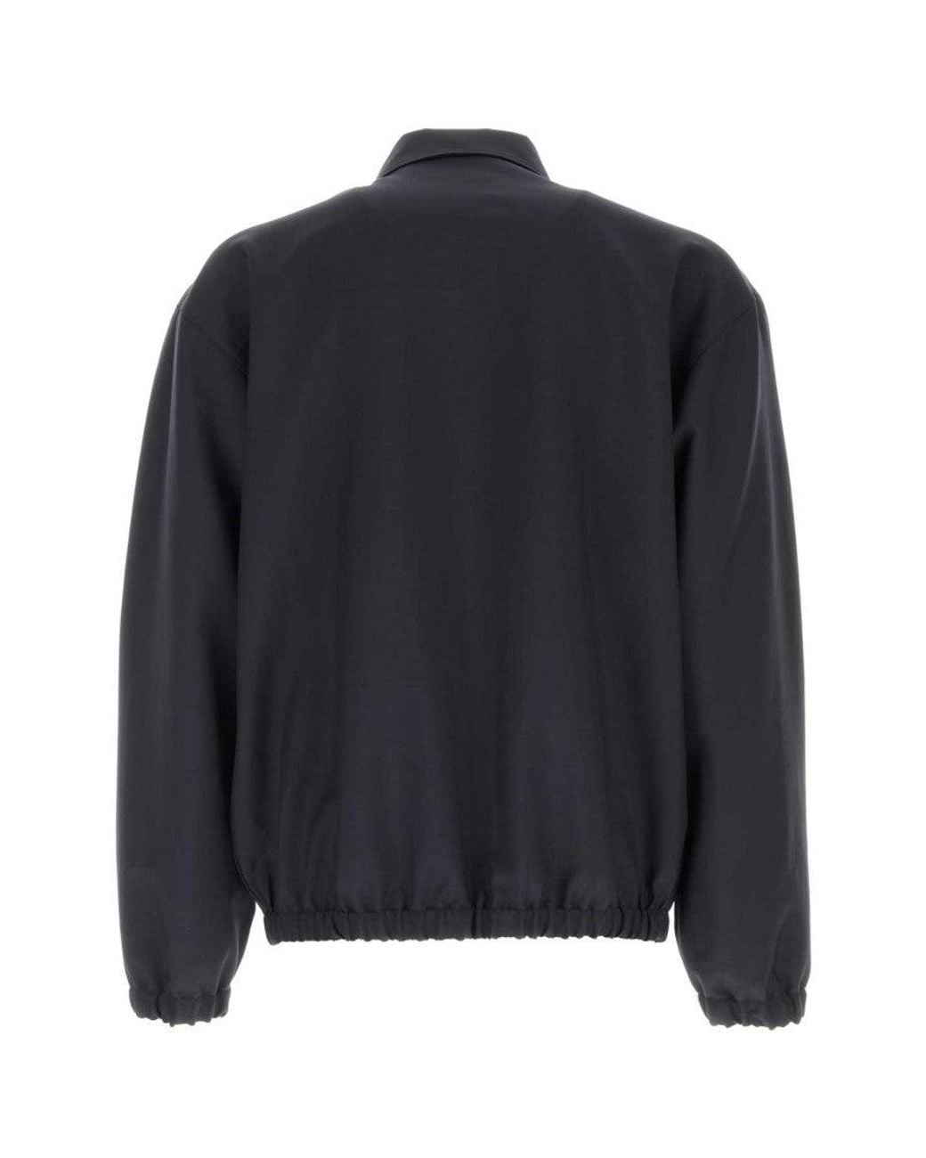 Prada Black Solid Jacket for men