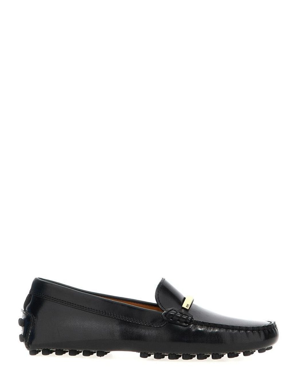 Tod's Black Gommino Slip On Loafers