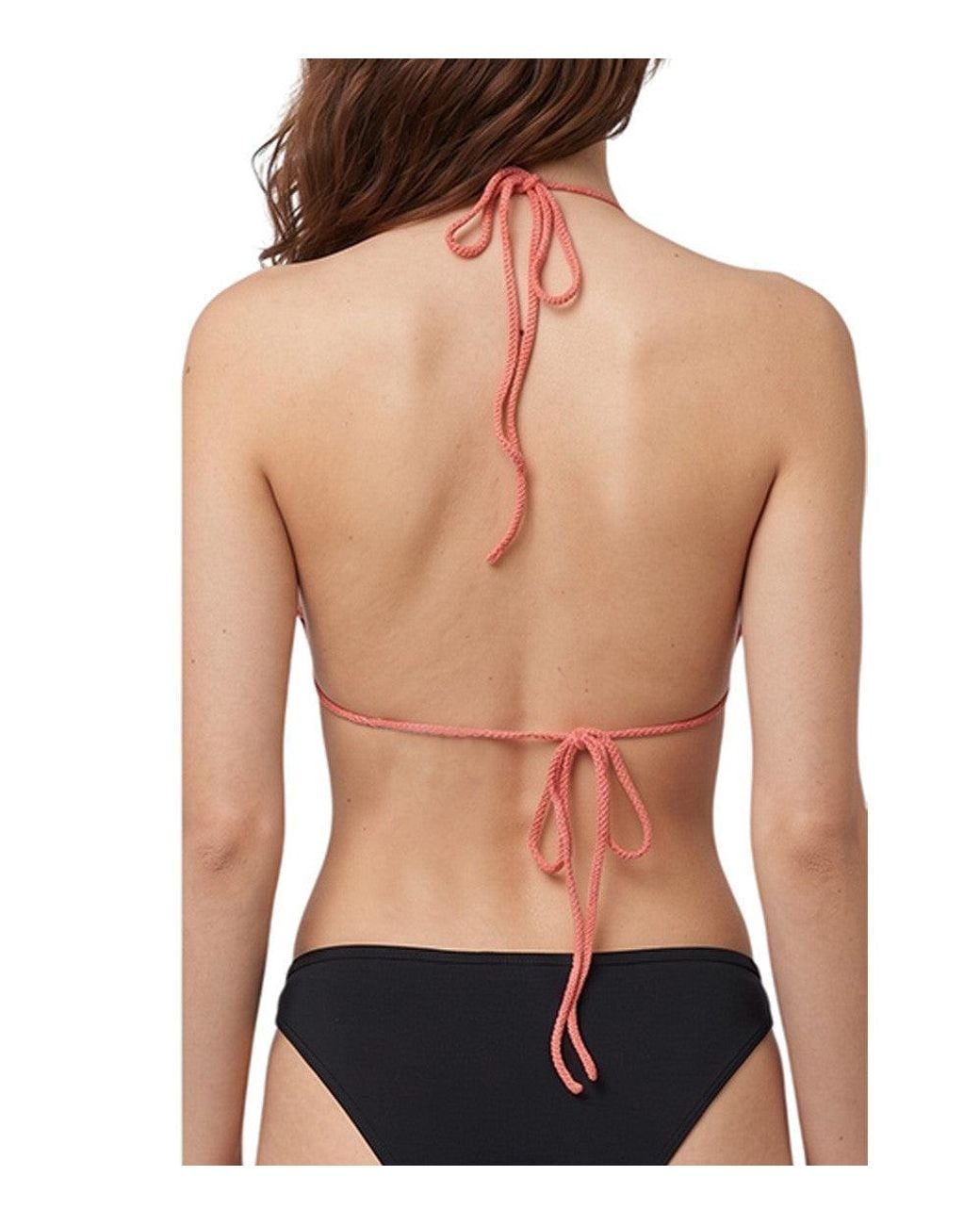 DSquared² Red Crochet Bikini Top Swimwear