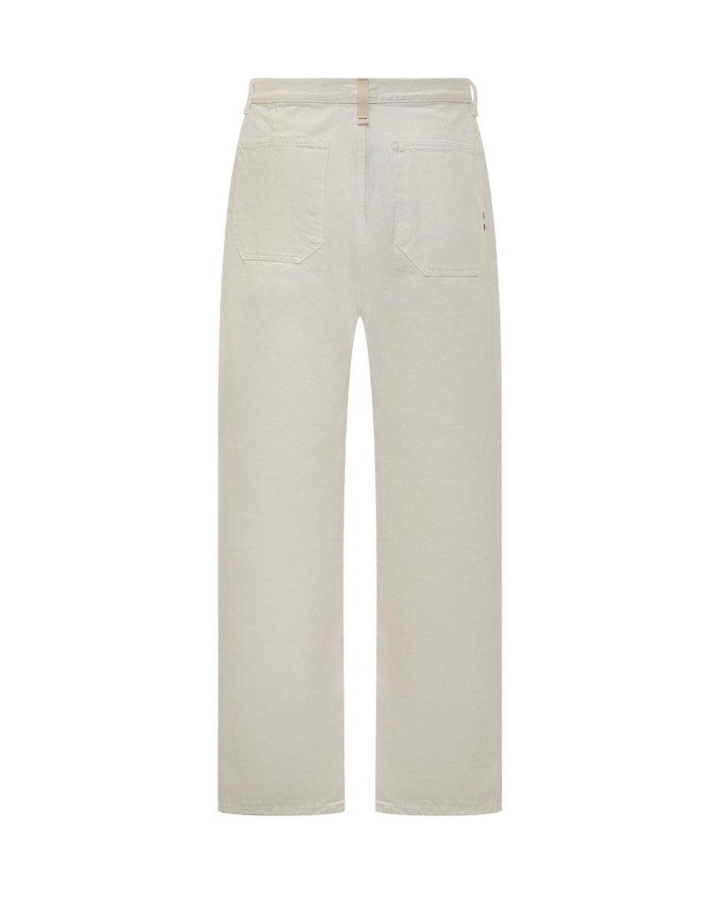 AMISH Gray Straight Flat Front Pants for men
