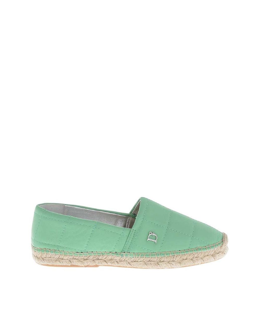DSquared² Green Leather Espadrilles