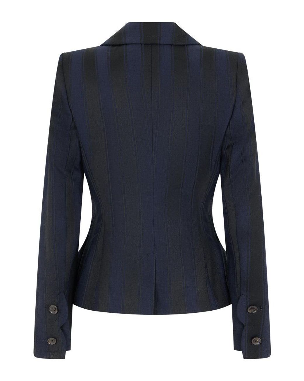 Vivienne Westwood Blue Striped Double-Breasted Tailored Jacket