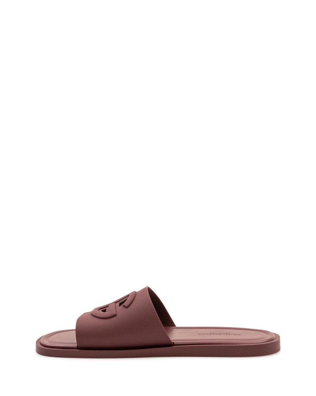 Dolce & Gabbana Purple Logo Slides for men