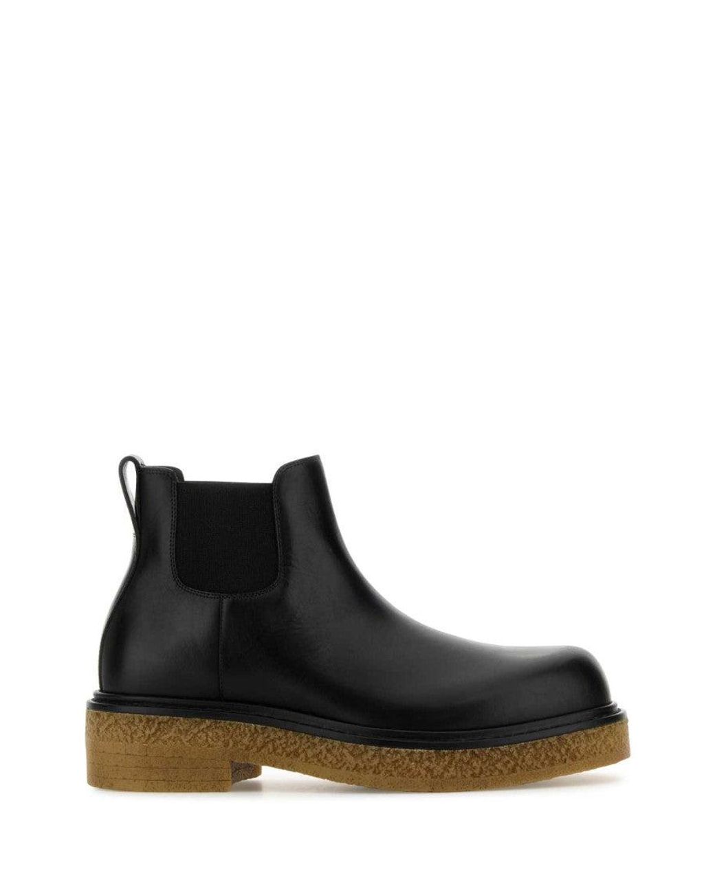 Bottega Veneta Black Chelsea Ankle Boots for men