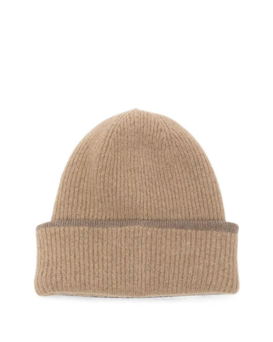 Jacquemus Natural Knitted Beanie Cap