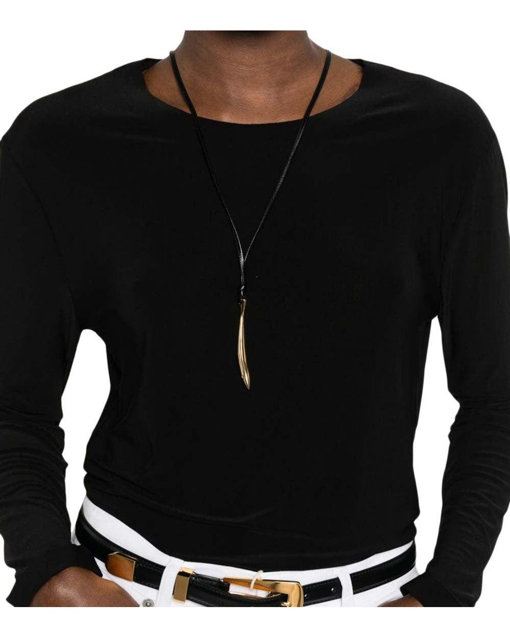 Norma Kamali Black Round Neck T-Shirt