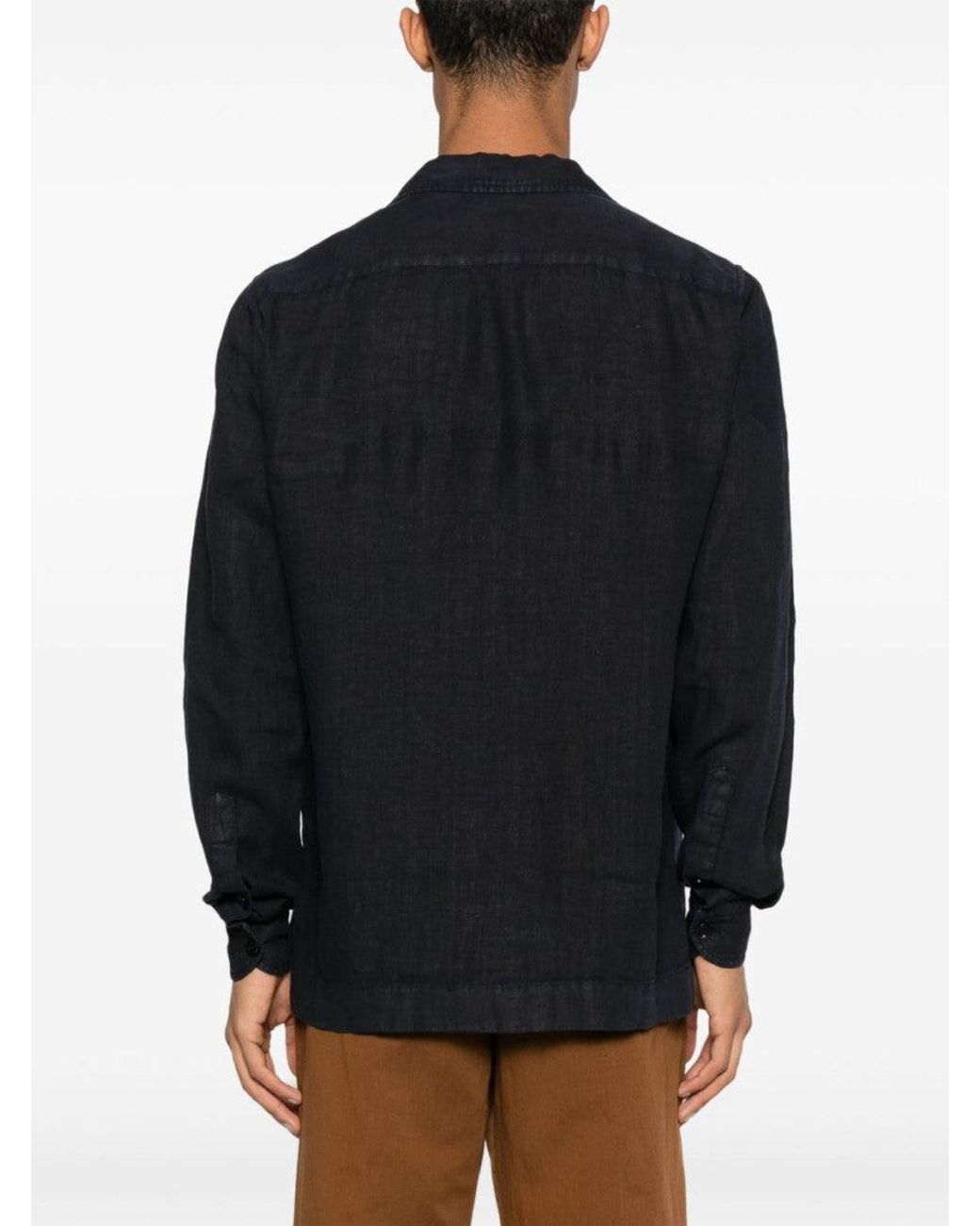 Boglioli Black Shirt With Pocket for men