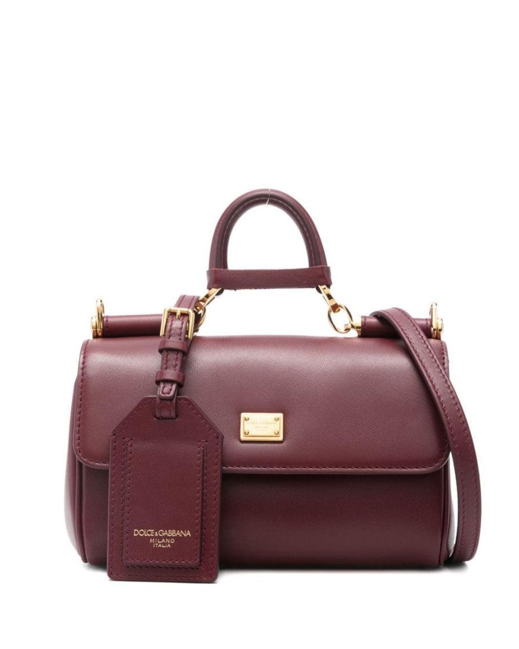Dolce & Gabbana Purple Sicily Satchel