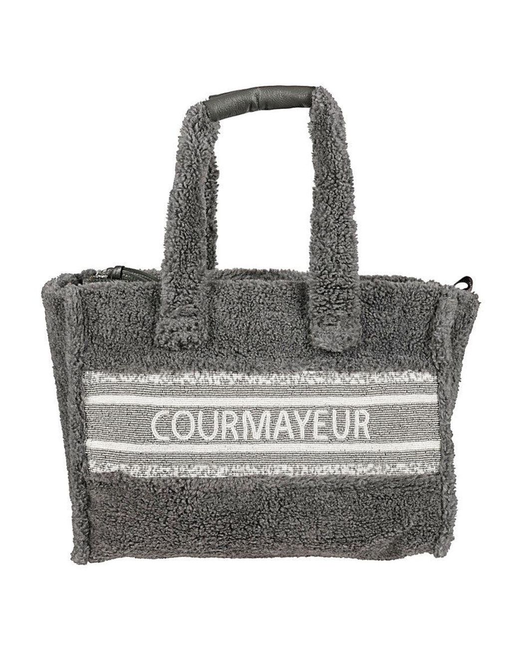 De Siena Gray Courmayeur Top Zip Tote