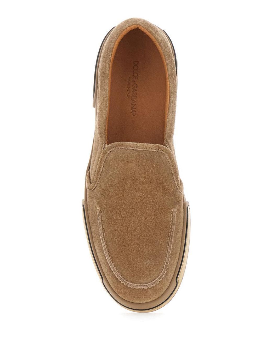 Dolce & Gabbana Brown Solid Sneakers for men