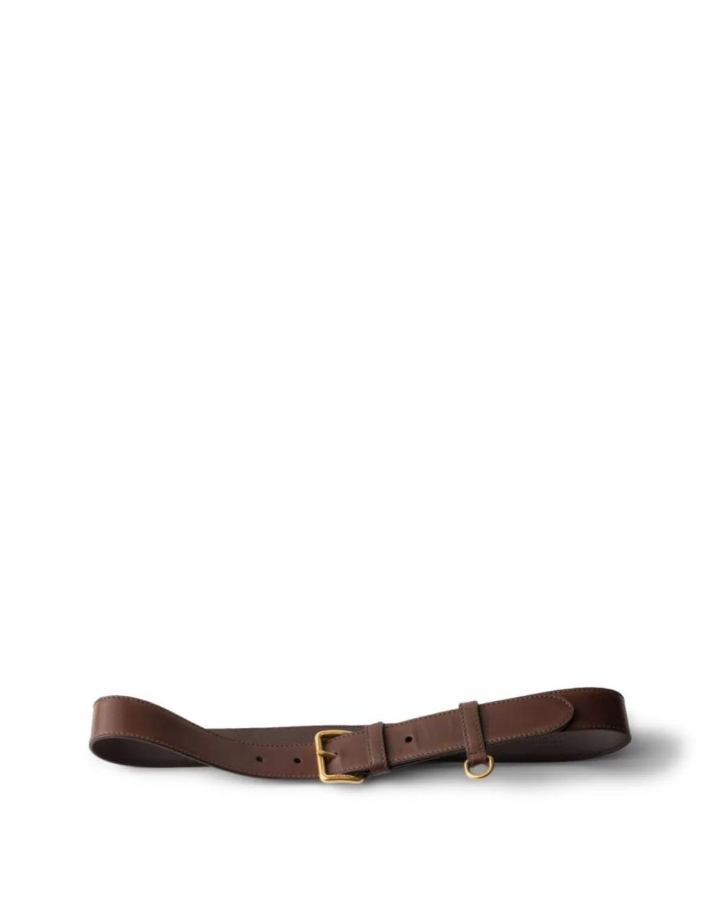 Prada White Leather Belt